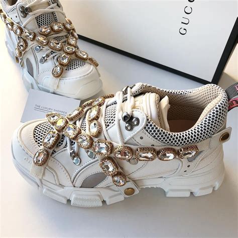 tenis gucci con diamantes|gucci sneakers for women.